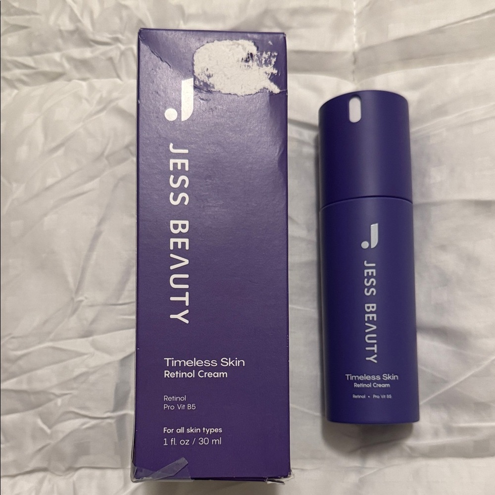 Jess Beauty Timeless Skin Retinol Cream NIB $72 Pro Vit B5 1 fl. oz.